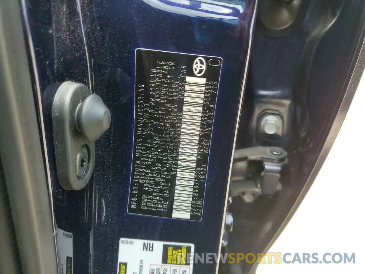 12 Photograph of a damaged car 5YFS4MCE9RP169710 TOYOTA COROLLA 2024