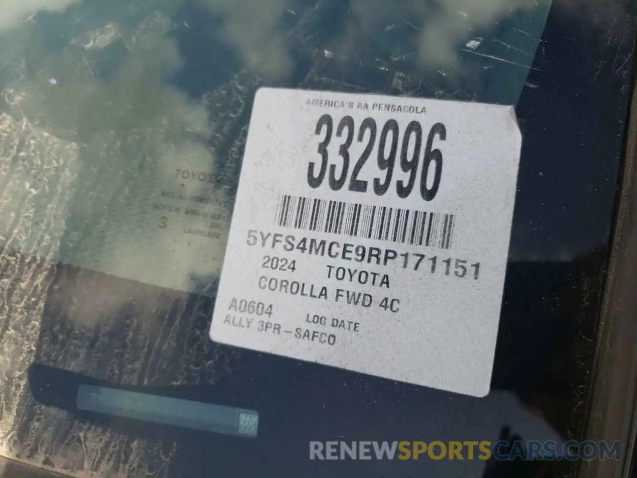 13 Photograph of a damaged car 5YFS4MCE9RP171151 TOYOTA COROLLA 2024