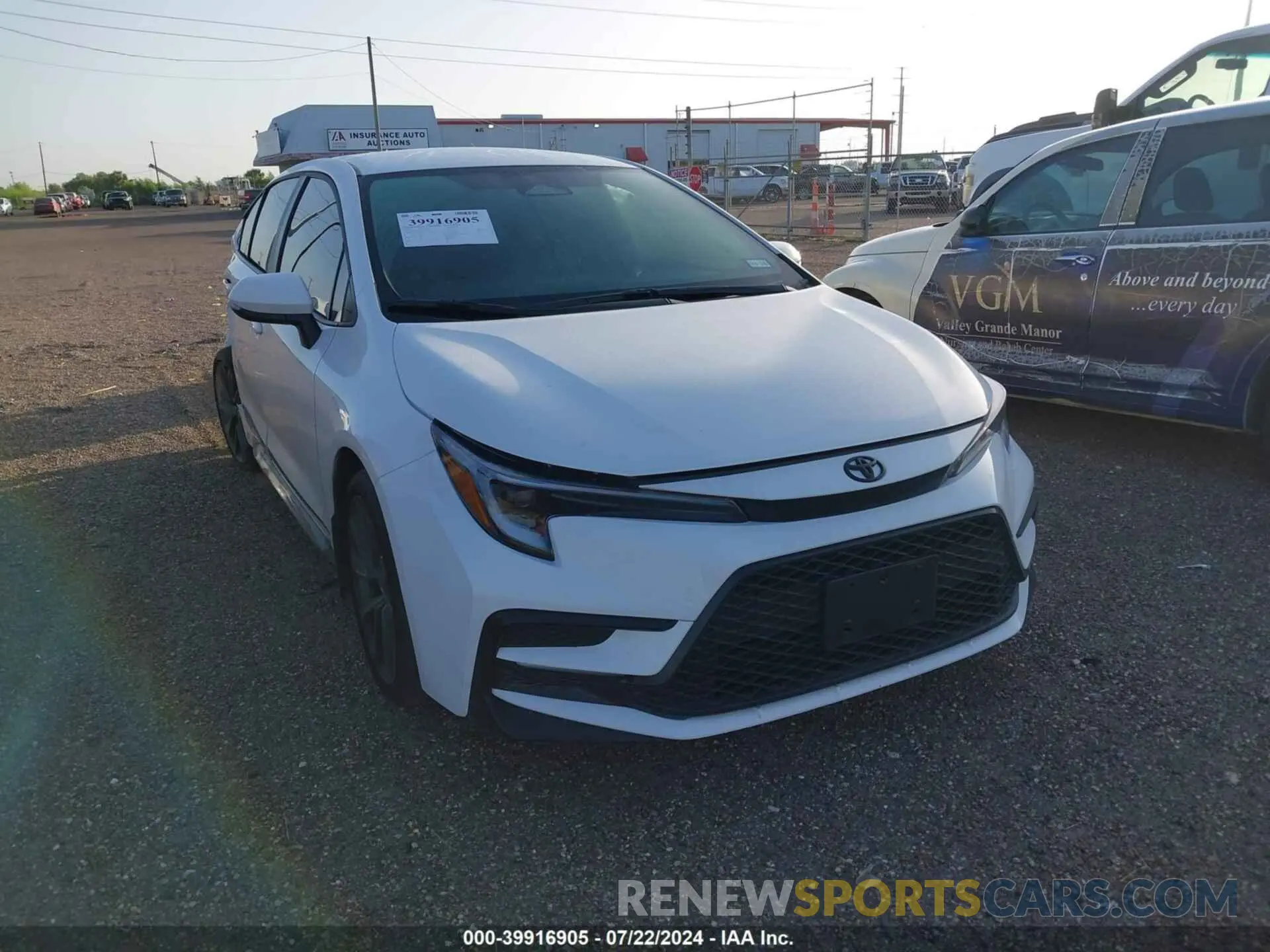 1 Photograph of a damaged car 5YFS4MCE9RP192713 TOYOTA COROLLA 2024