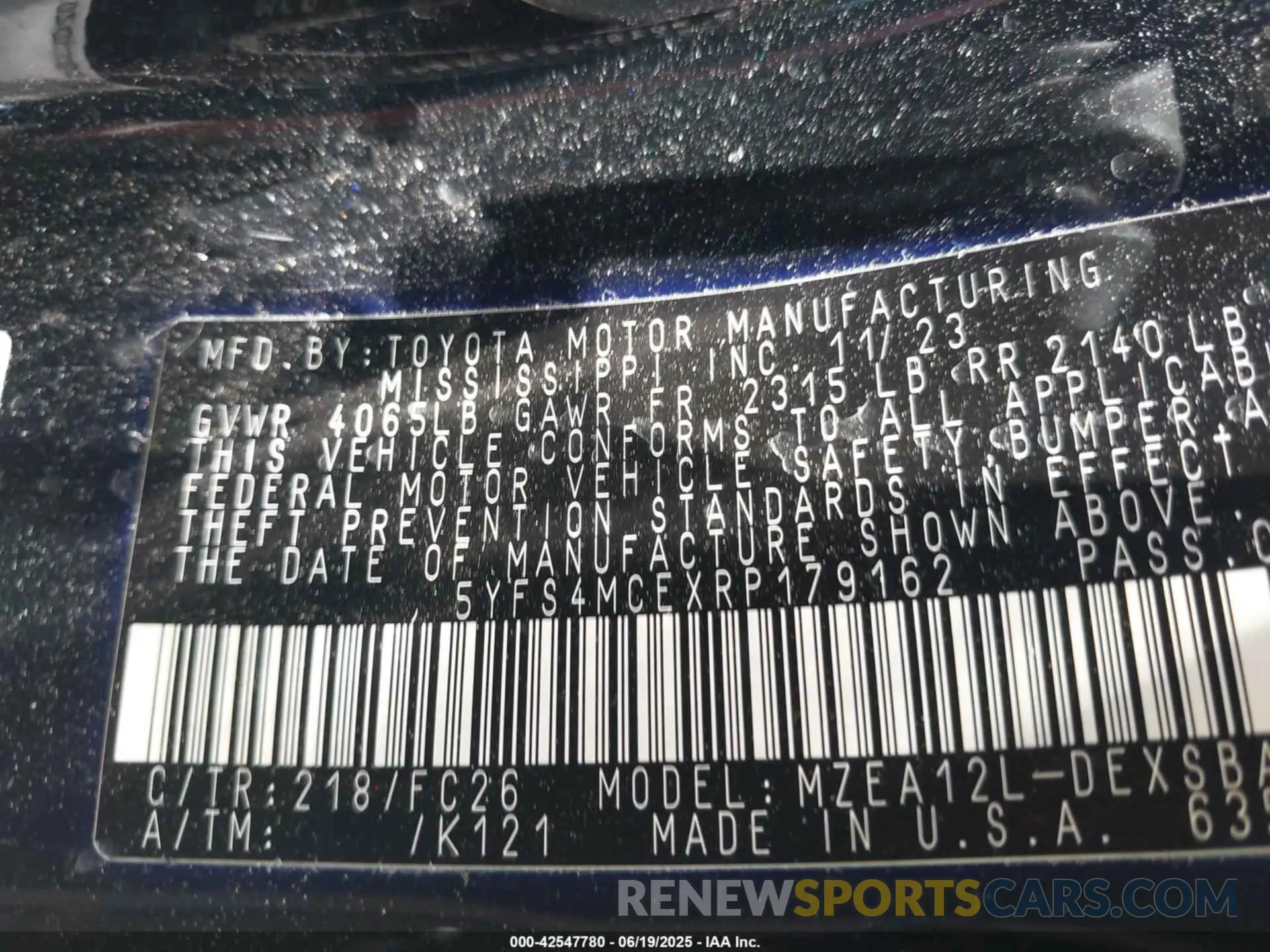 9 Photograph of a damaged car 5YFS4MCEXRP179162 TOYOTA COROLLA 2024