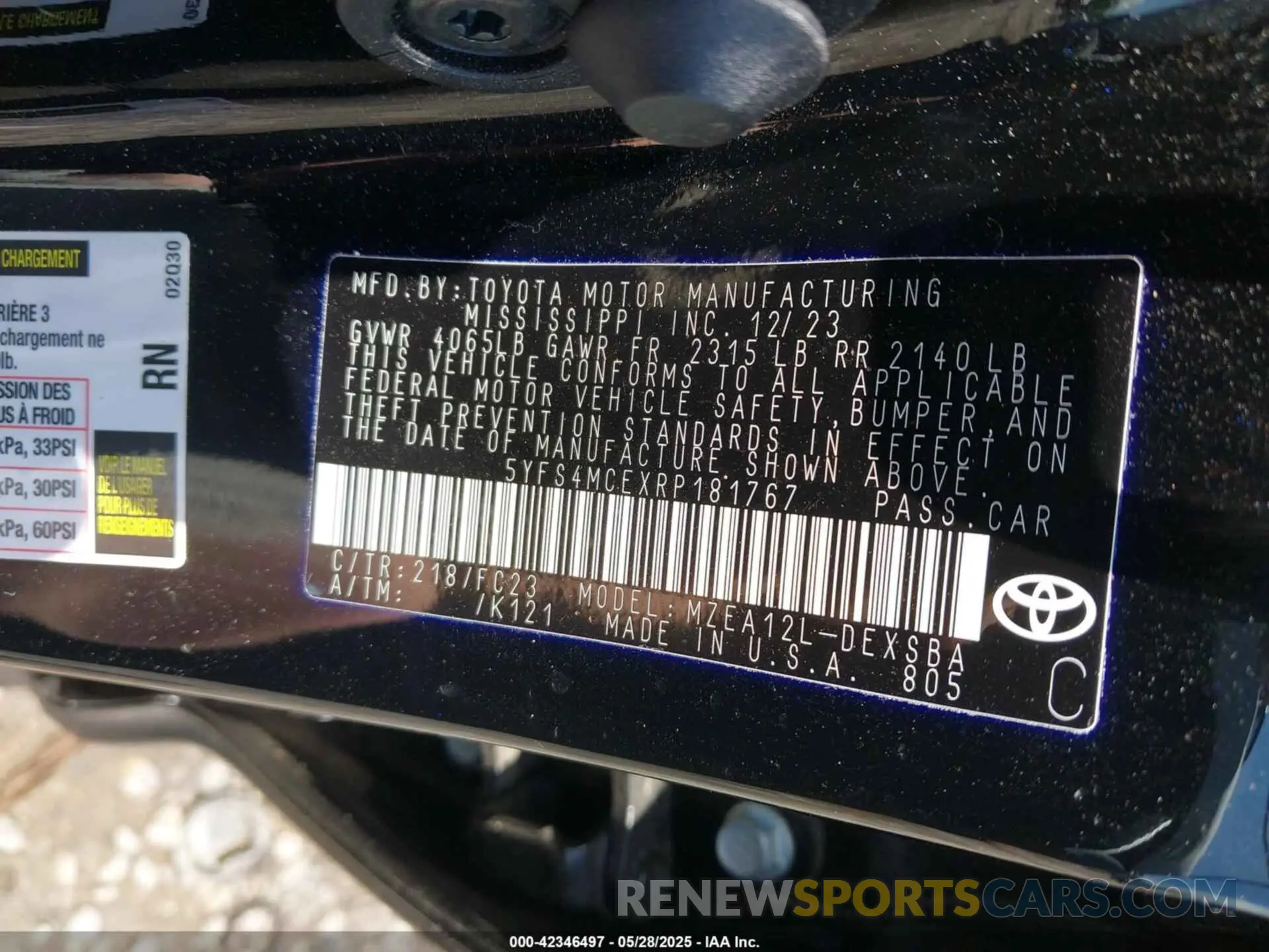 9 Photograph of a damaged car 5YFS4MCEXRP181767 TOYOTA COROLLA 2024