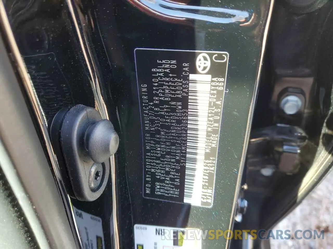 15 Photograph of a damaged car 5YFT4MCE6RP206653 TOYOTA COROLLA 2024