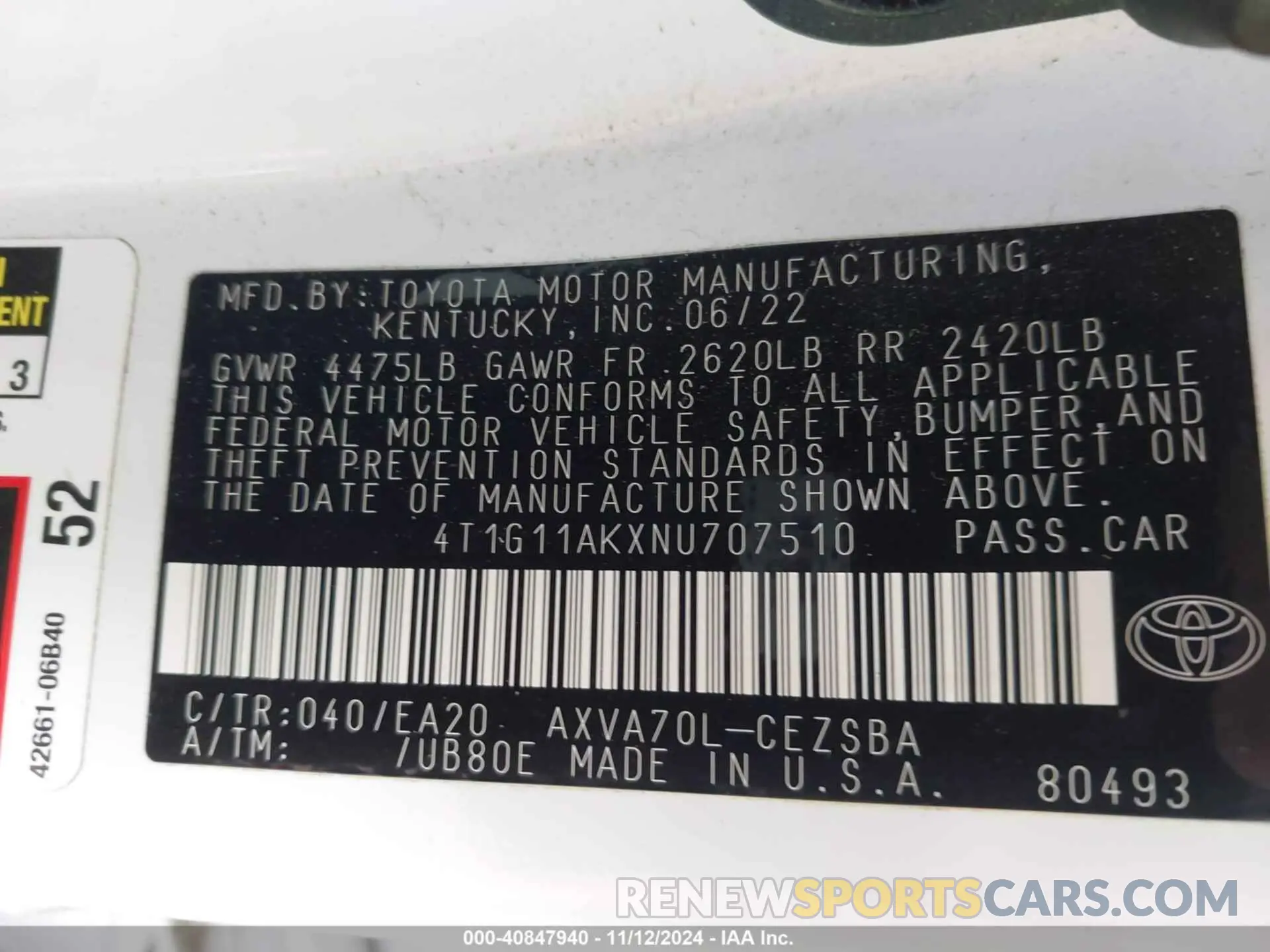 9 Photograph of a damaged car 5yfb4mde6rp200944 TOYOTA COROLLA 2024