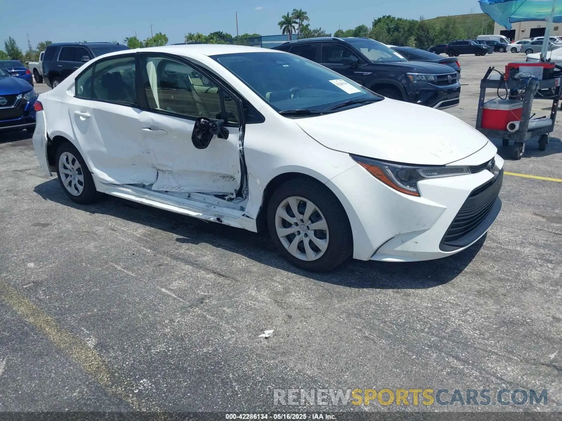 1 Photograph of a damaged car JTDB4MEE1RJ016918 TOYOTA COROLLA 2024
