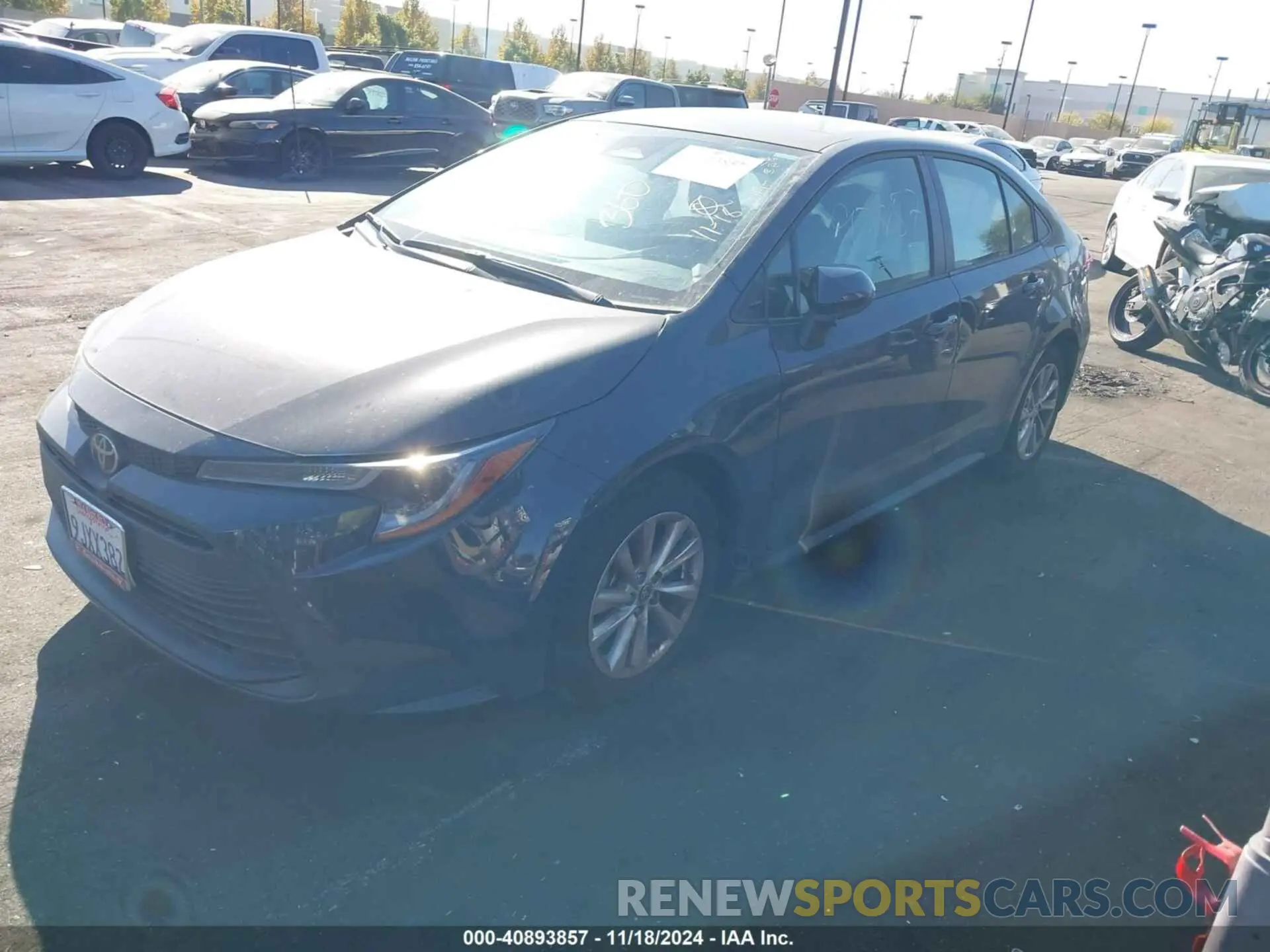 2 Photograph of a damaged car JTDB4MEE6R3021830 TOYOTA COROLLA 2024