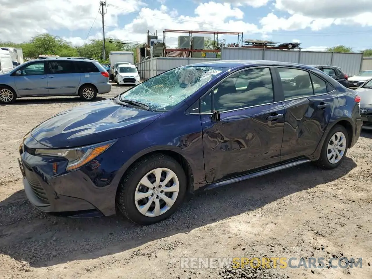 1 Photograph of a damaged car JTDB4MEE6RJ017336 TOYOTA COROLLA 2024