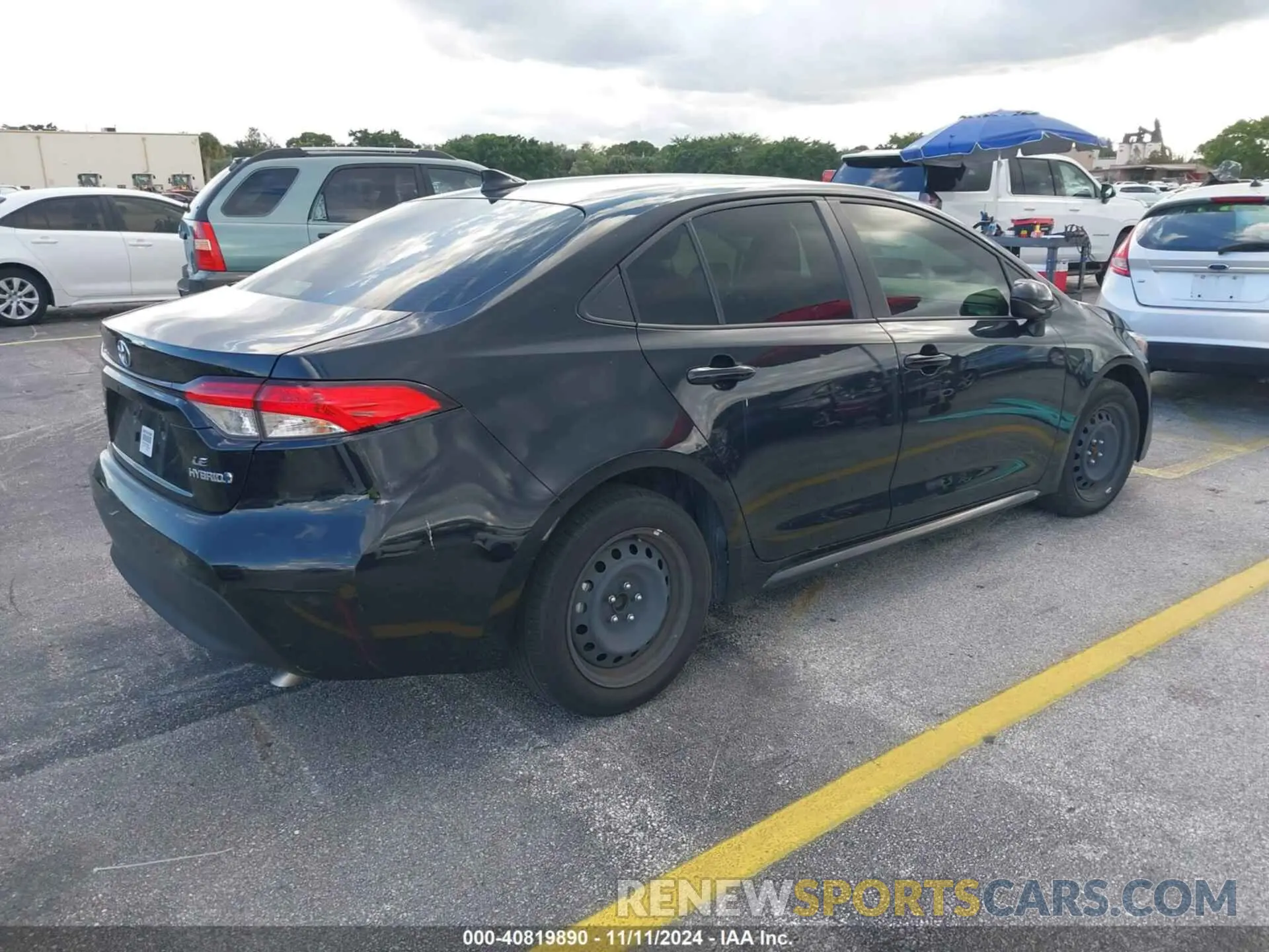 4 Photograph of a damaged car JTDBCMFE0R3036907 TOYOTA COROLLA 2024