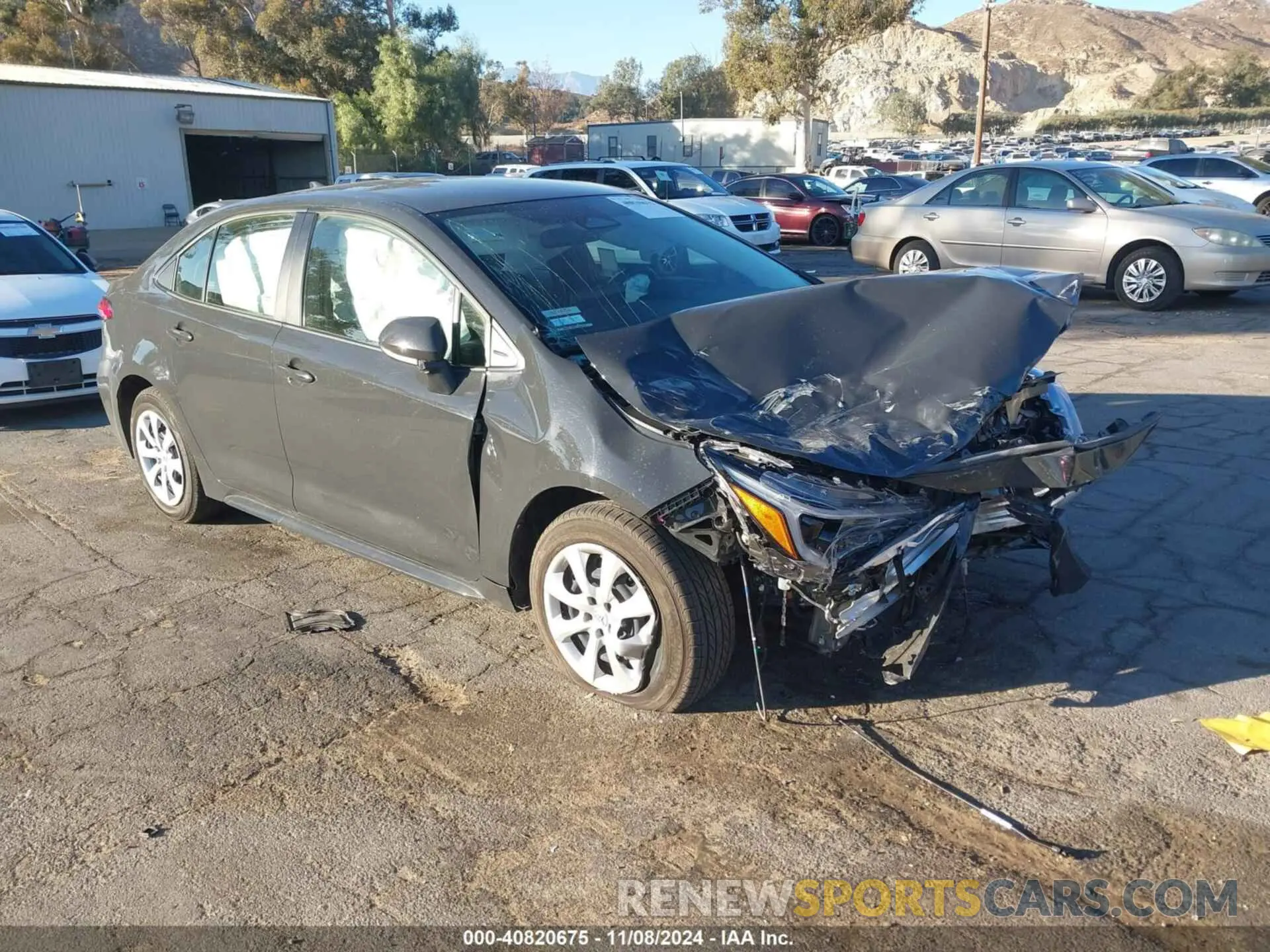 1 Photograph of a damaged car JTDBCMFE0R3052301 TOYOTA COROLLA 2024