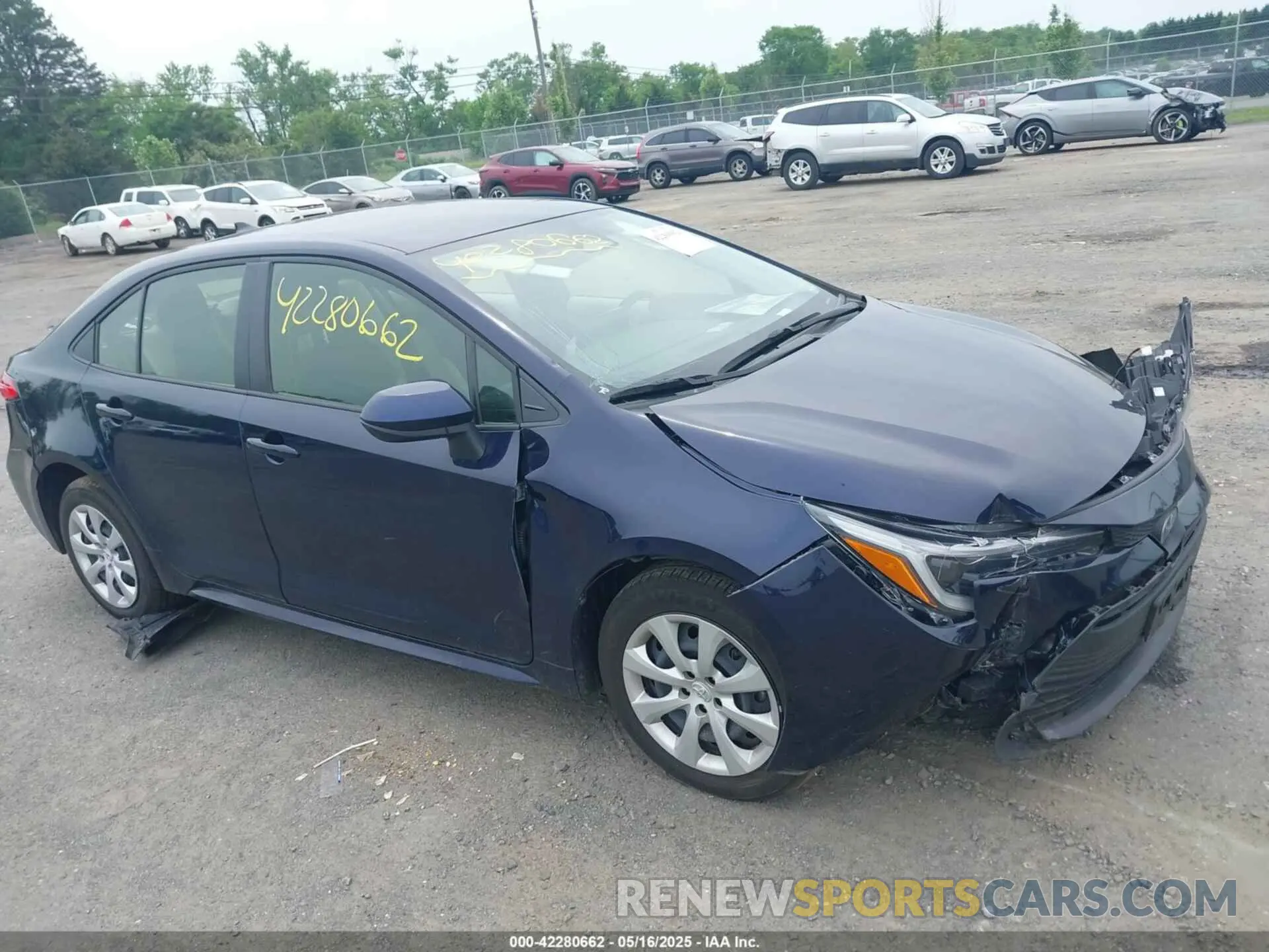 1 Photograph of a damaged car JTDBCMFE0RJ016586 TOYOTA COROLLA 2024