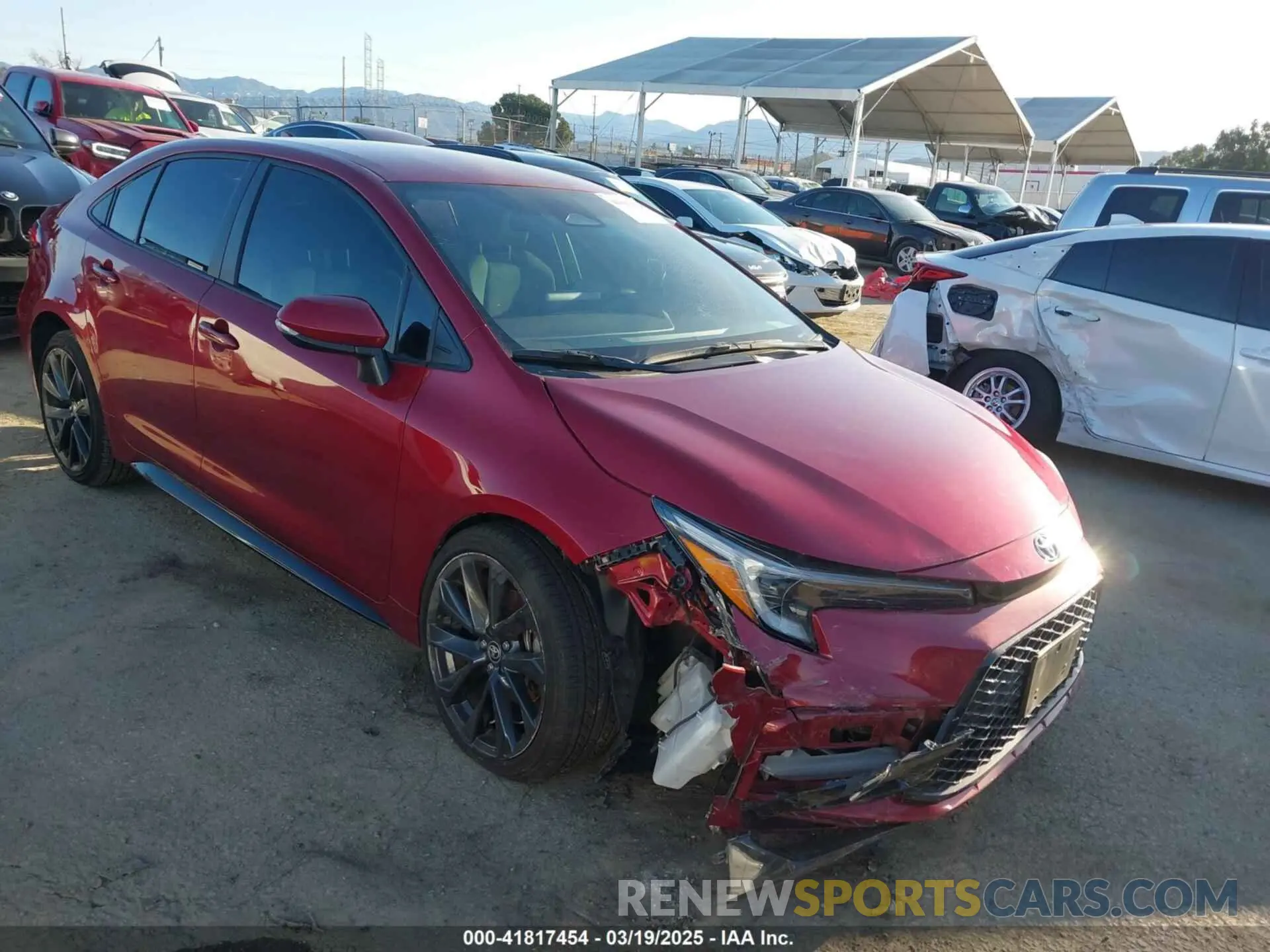 1 Photograph of a damaged car JTDBCMFE0RJ027412 TOYOTA COROLLA 2024