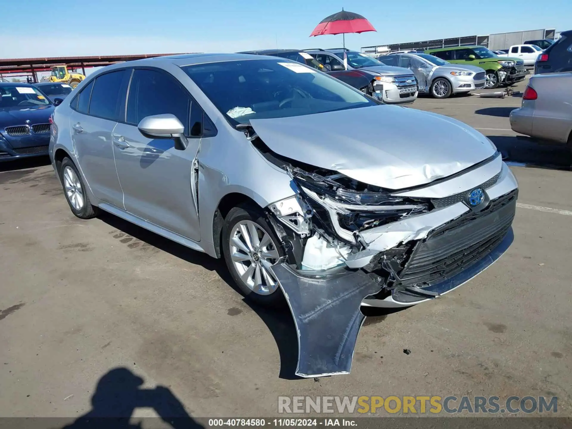 1 Photograph of a damaged car JTDBCMFE0RJ033257 TOYOTA COROLLA 2024