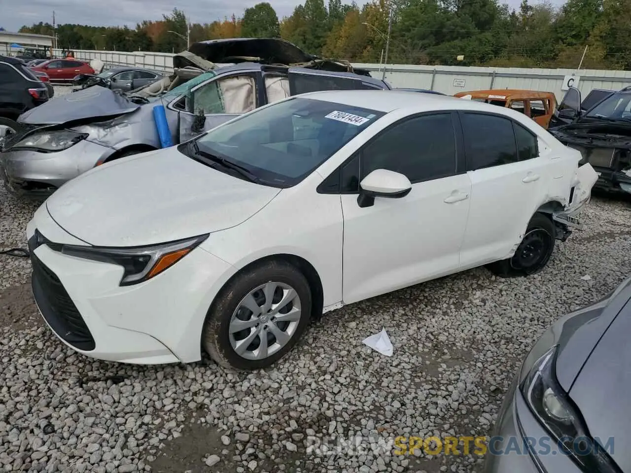 1 Photograph of a damaged car JTDBCMFE1R3058446 TOYOTA COROLLA 2024
