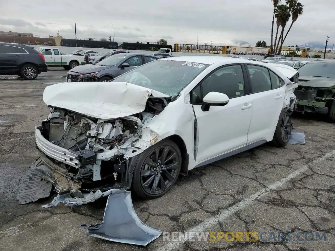 1 Photograph of a damaged car JTDBCMFE1RJ026317 TOYOTA COROLLA 2024