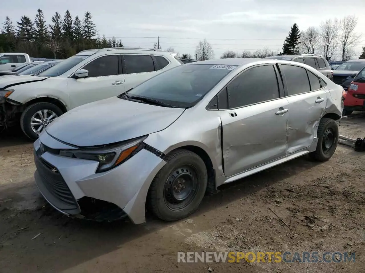 1 Photograph of a damaged car JTDBCMFE2R3029652 TOYOTA COROLLA 2024