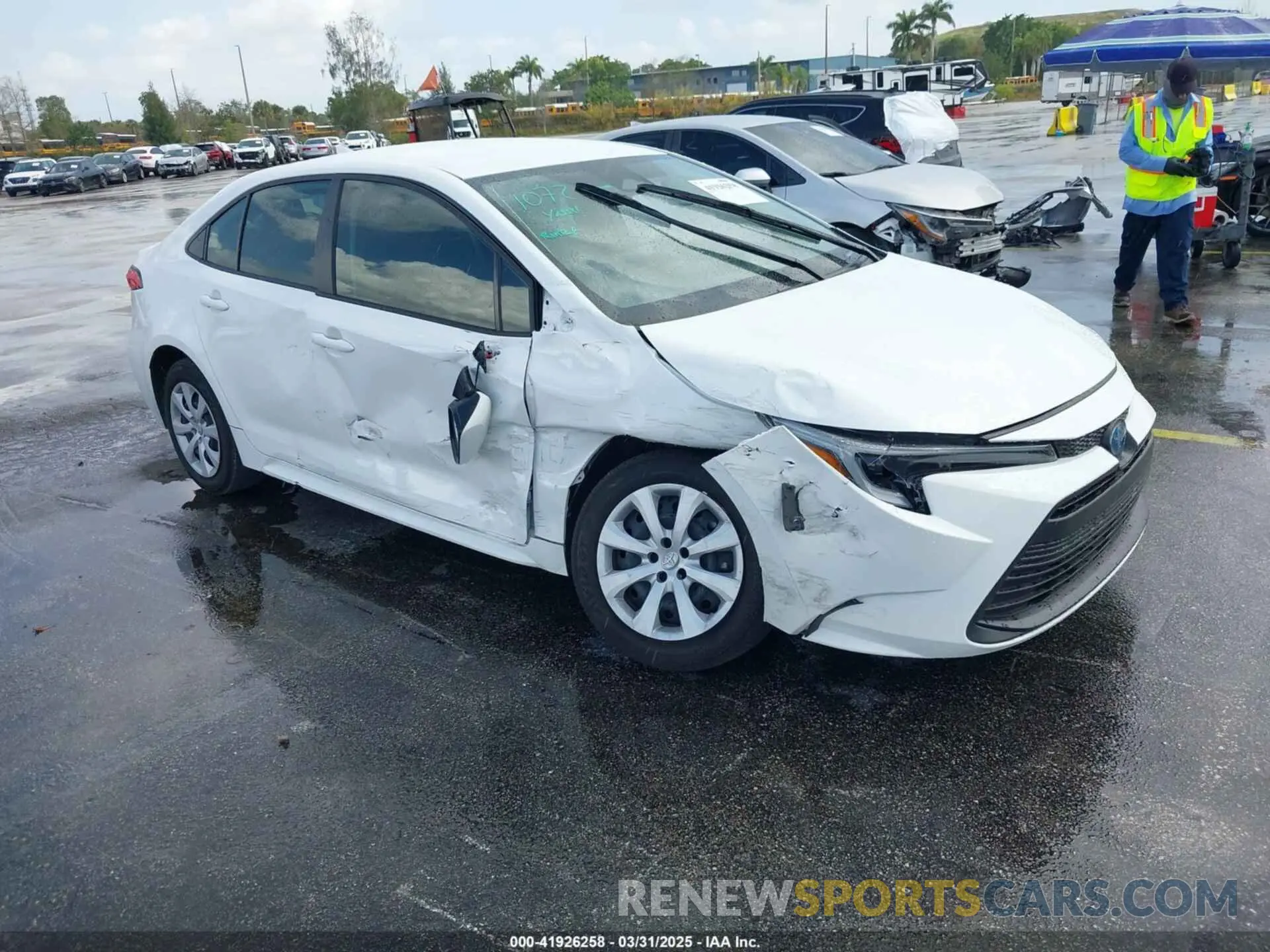 1 Photograph of a damaged car JTDBCMFE2R3048587 TOYOTA COROLLA 2024