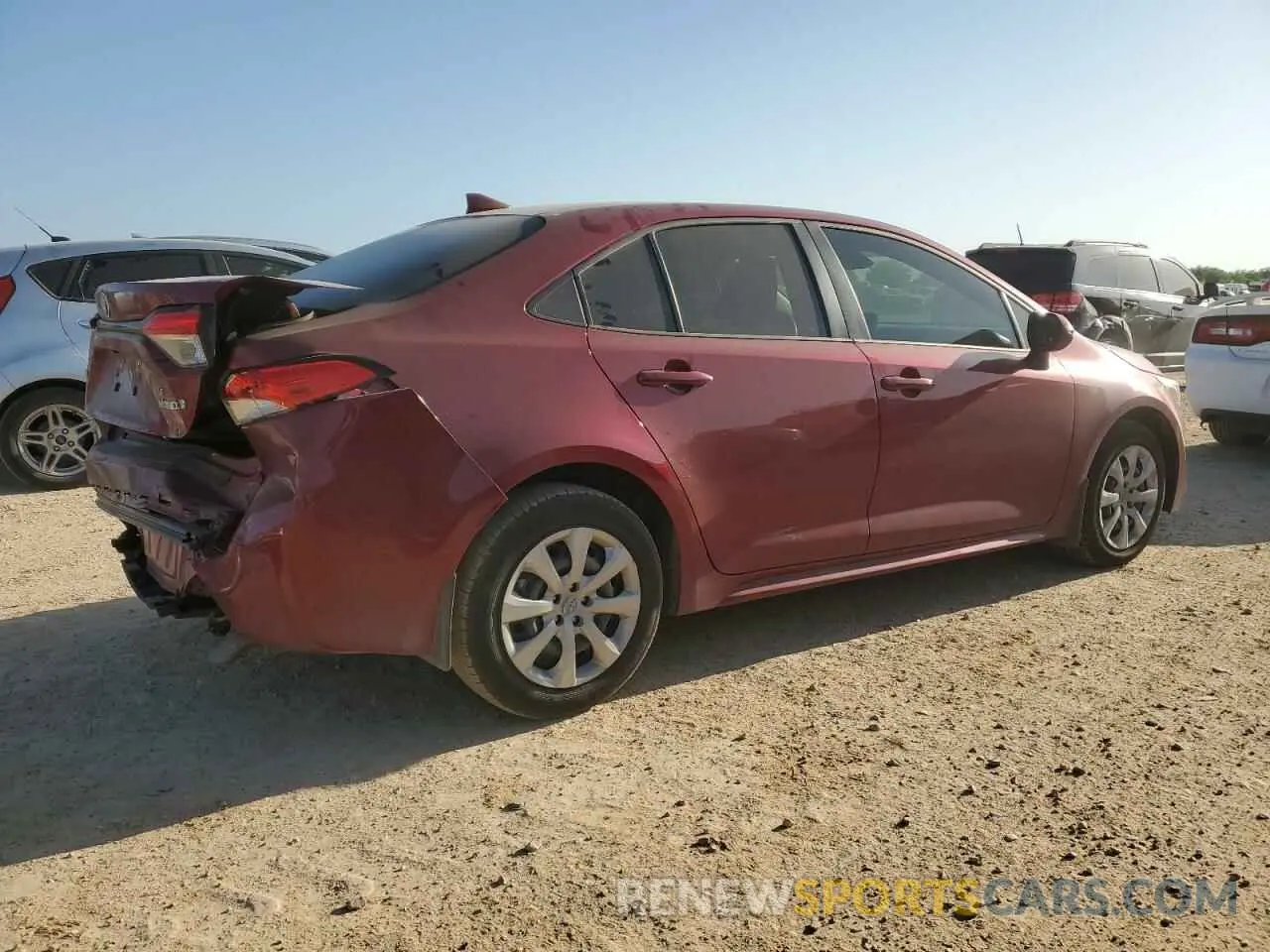 3 Photograph of a damaged car JTDBCMFE2RJ037102 TOYOTA COROLLA 2024