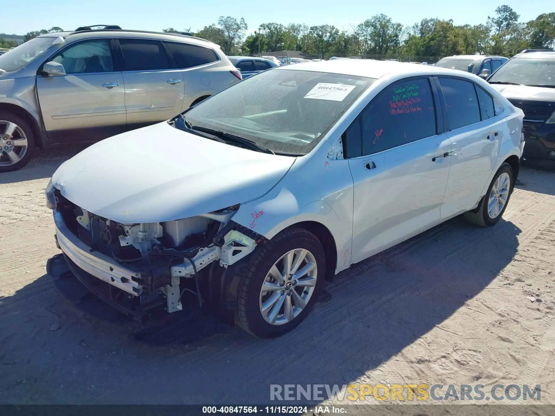 2 Photograph of a damaged car JTDBCMFE3R3049666 TOYOTA COROLLA 2024