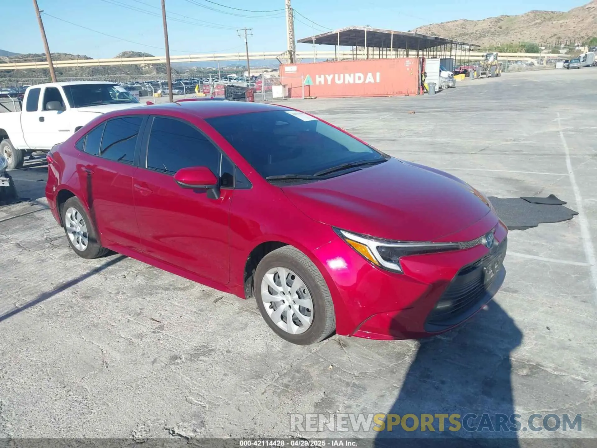 1 Photograph of a damaged car JTDBCMFE3RJ023788 TOYOTA COROLLA 2024
