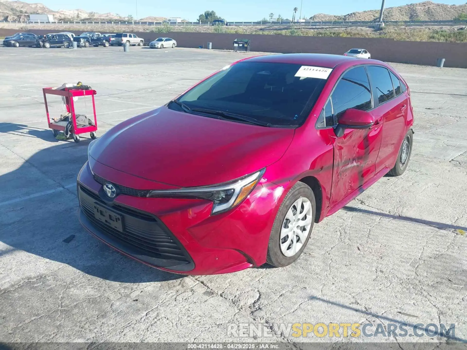 2 Photograph of a damaged car JTDBCMFE3RJ023788 TOYOTA COROLLA 2024