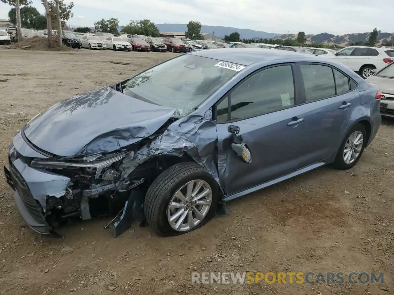1 Photograph of a damaged car JTDBCMFE4R3041737 TOYOTA COROLLA 2024