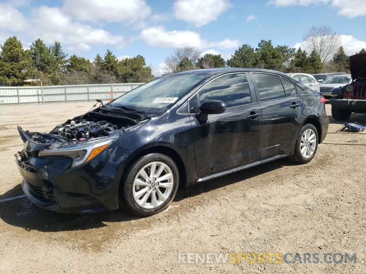 1 Photograph of a damaged car JTDBCMFE4R3047103 TOYOTA COROLLA 2024