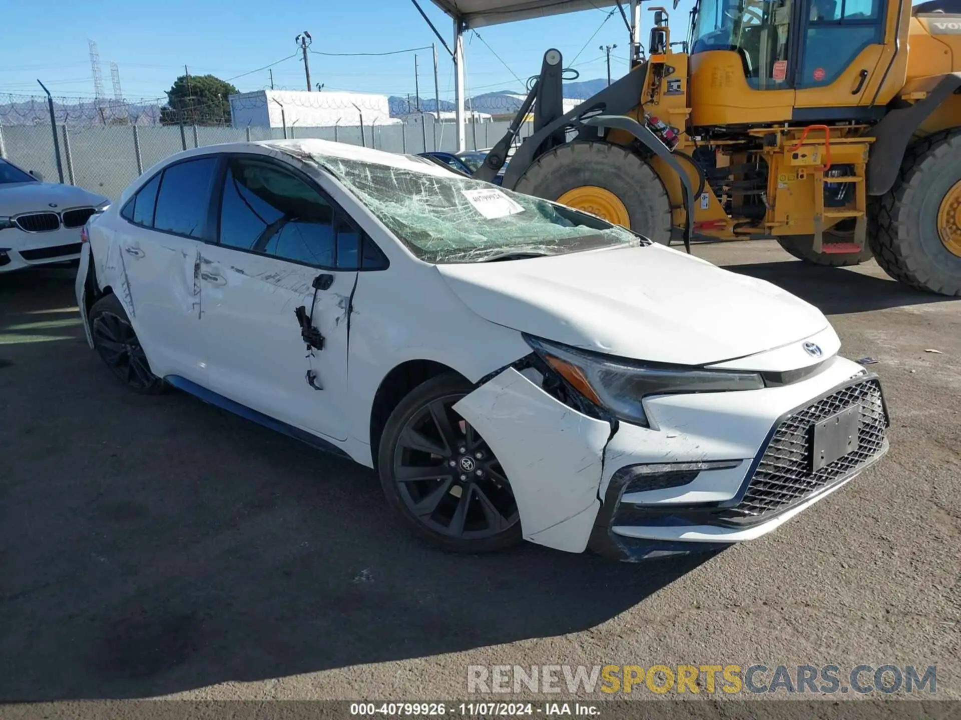 1 Photograph of a damaged car JTDBCMFE4RJ021001 TOYOTA COROLLA 2024
