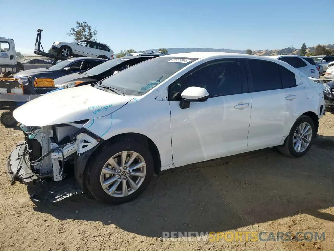 1 Photograph of a damaged car JTDBCMFE4RJ023394 TOYOTA COROLLA 2024