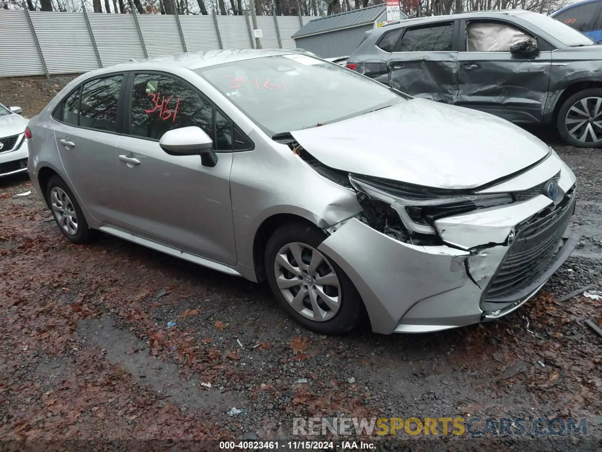 1 Photograph of a damaged car JTDBCMFE4RJ033424 TOYOTA COROLLA 2024