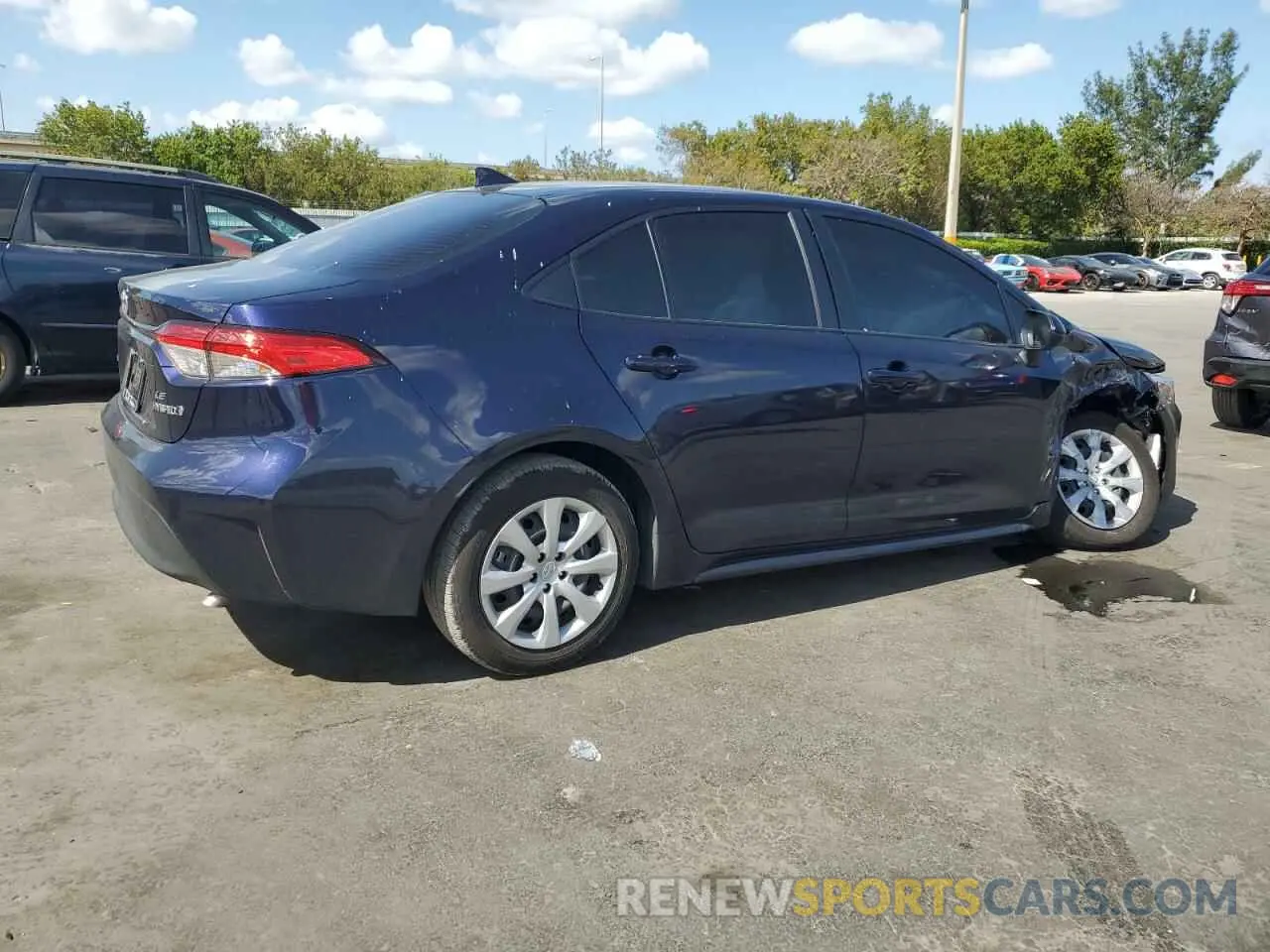 3 Photograph of a damaged car JTDBCMFE5RJ031438 TOYOTA COROLLA 2024