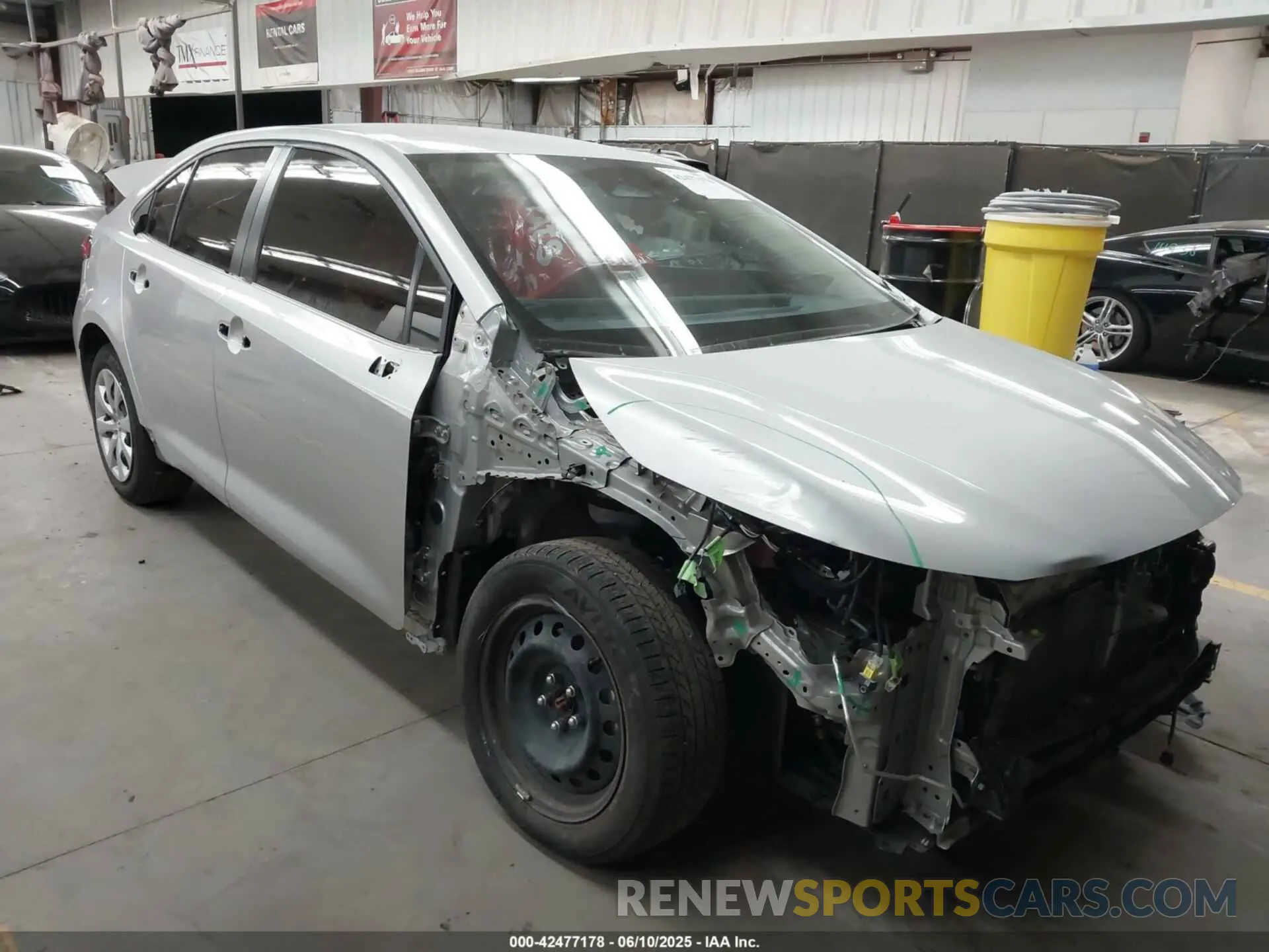 1 Photograph of a damaged car JTDBCMFE6RJ021677 TOYOTA COROLLA 2024