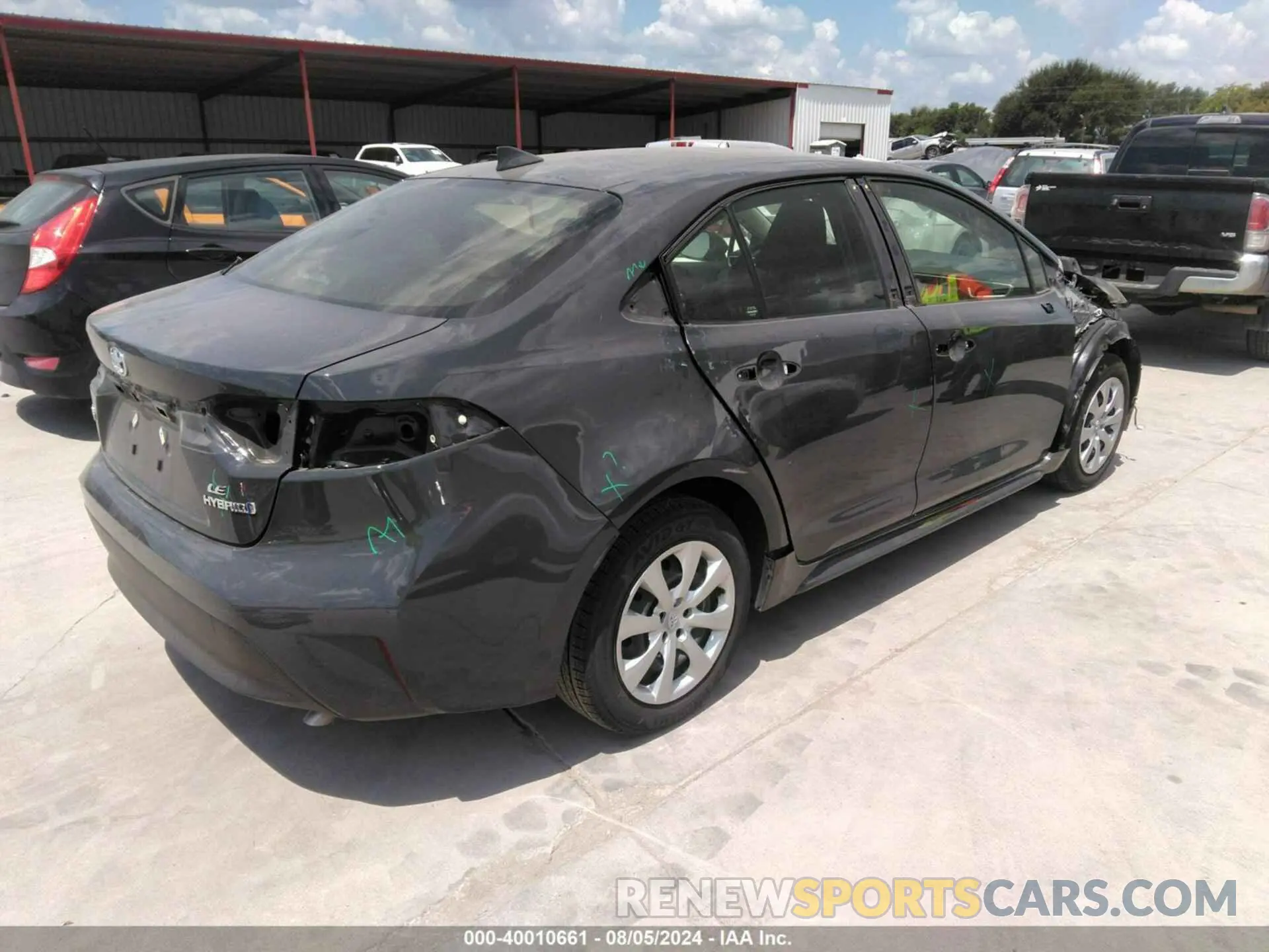 4 Photograph of a damaged car JTDBCMFE7R3036855 TOYOTA COROLLA 2024