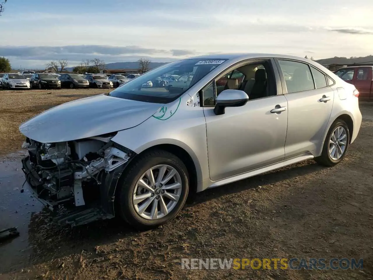 1 Photograph of a damaged car JTDBCMFE8R3031289 TOYOTA COROLLA 2024