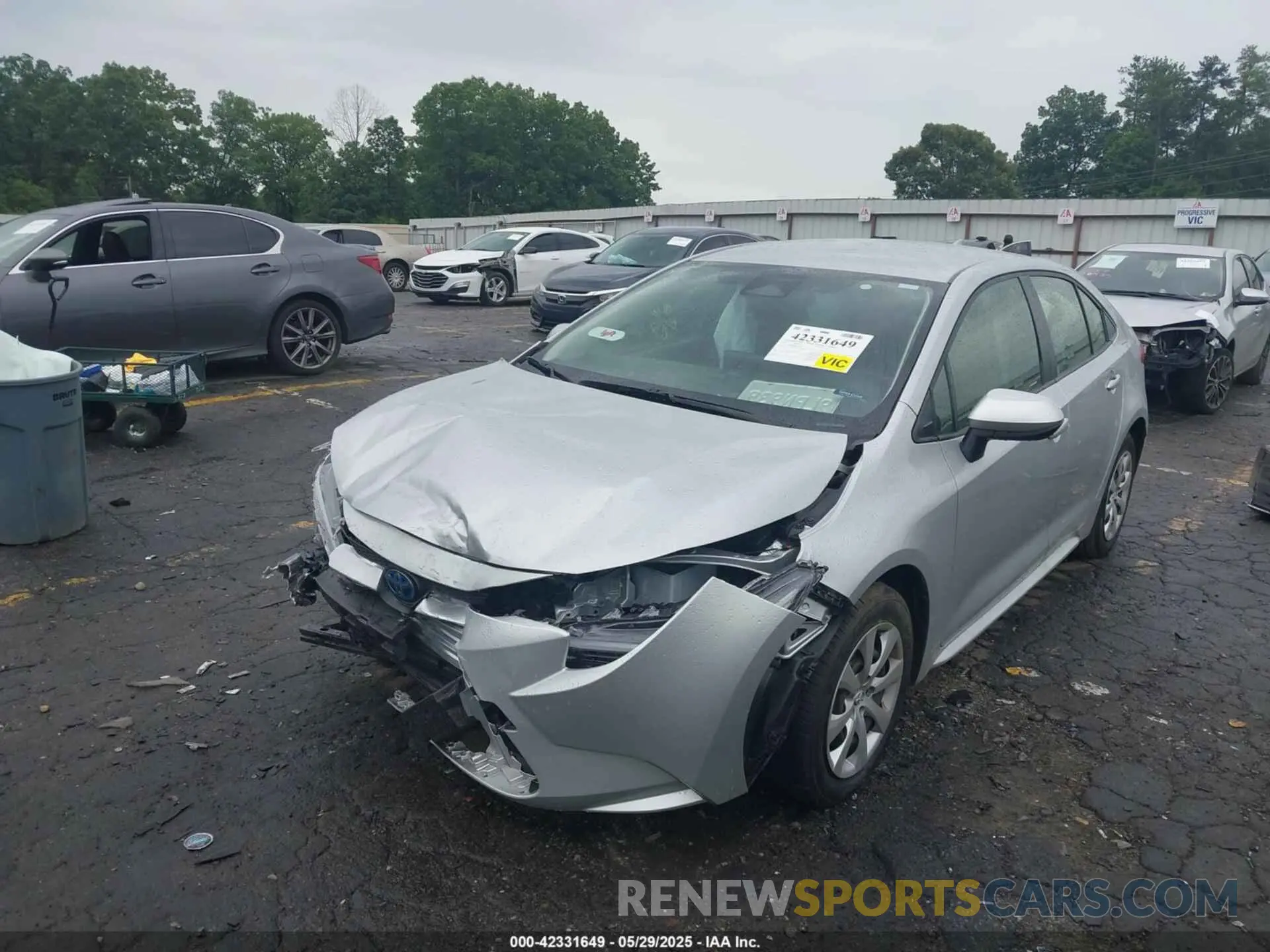 2 Photograph of a damaged car JTDBCMFE8R3043457 TOYOTA COROLLA 2024