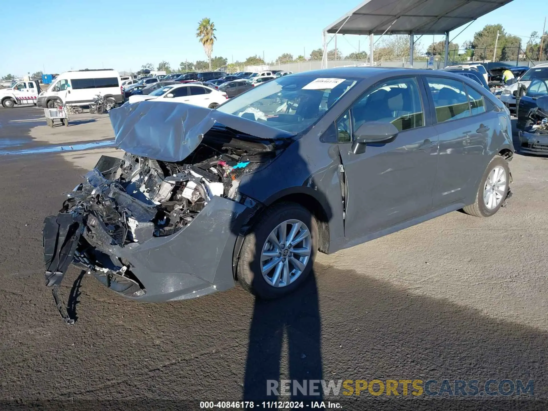 2 Photograph of a damaged car JTDBCMFE8R3049954 TOYOTA COROLLA 2024