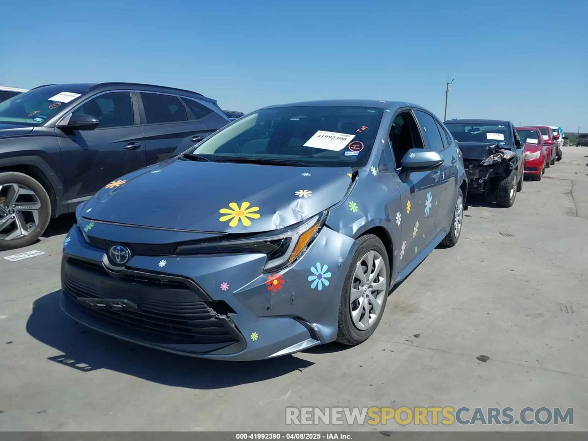 2 Photograph of a damaged car JTDBCMFE8R3053423 TOYOTA COROLLA 2024