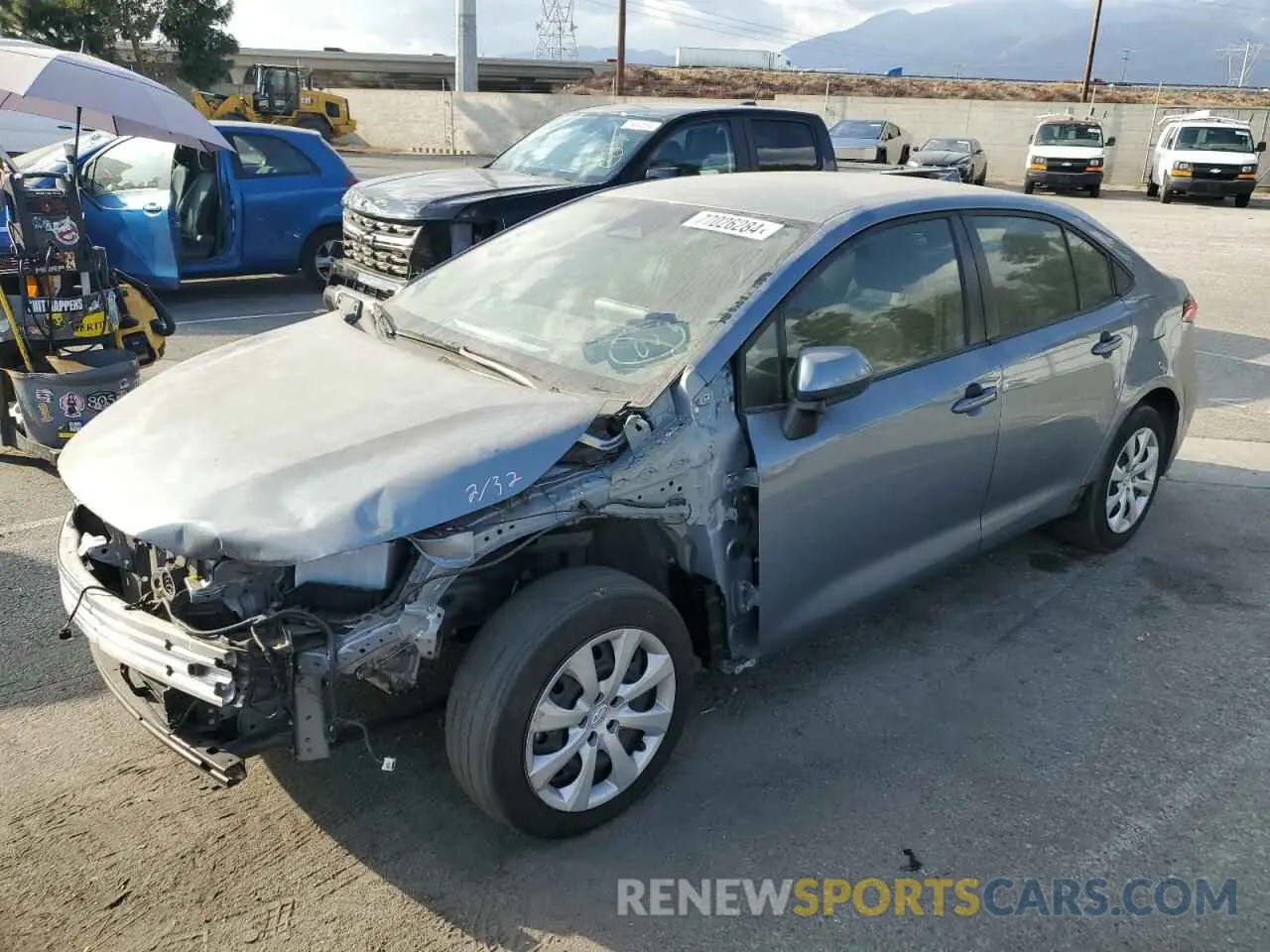 1 Photograph of a damaged car JTDBCMFE8RJ018389 TOYOTA COROLLA 2024