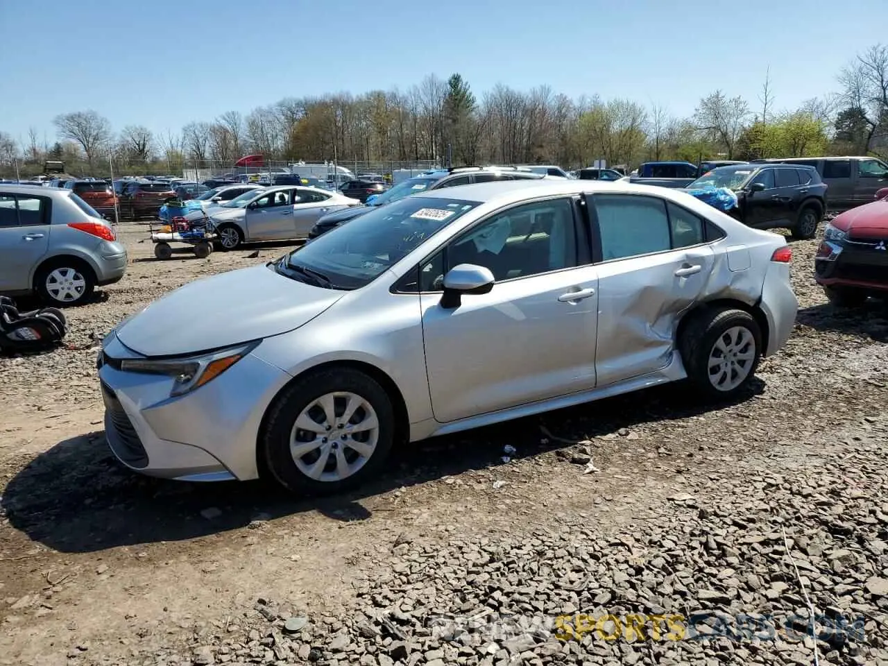 1 Photograph of a damaged car JTDBCMFE9R3049302 TOYOTA COROLLA 2024