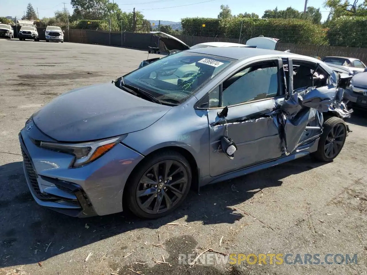 1 Photograph of a damaged car JTDBCMFE9RJ025769 TOYOTA COROLLA 2024