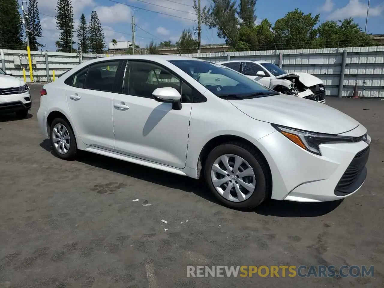 4 Photograph of a damaged car JTDBCMFEXR3054184 TOYOTA COROLLA 2024