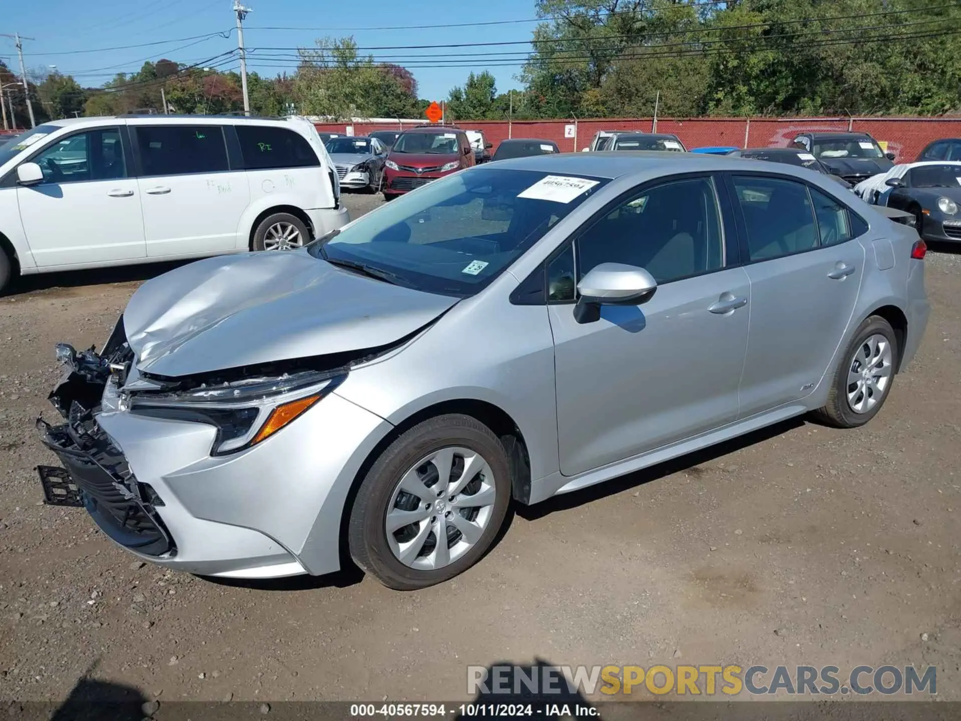2 Photograph of a damaged car JTDBDMHE1RJ007227 TOYOTA COROLLA 2024