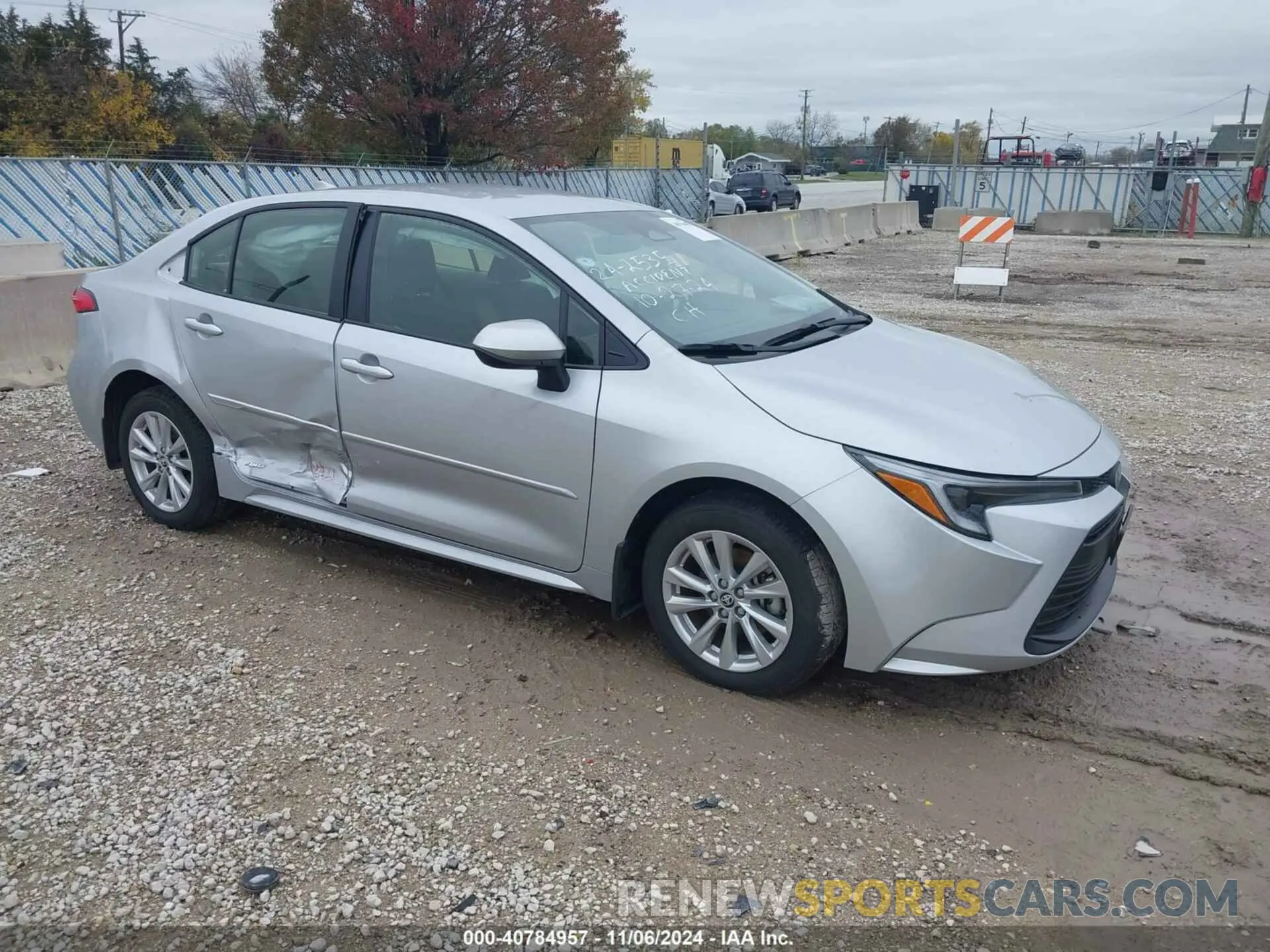 1 Photograph of a damaged car JTDBDMHE5R3011446 TOYOTA COROLLA 2024