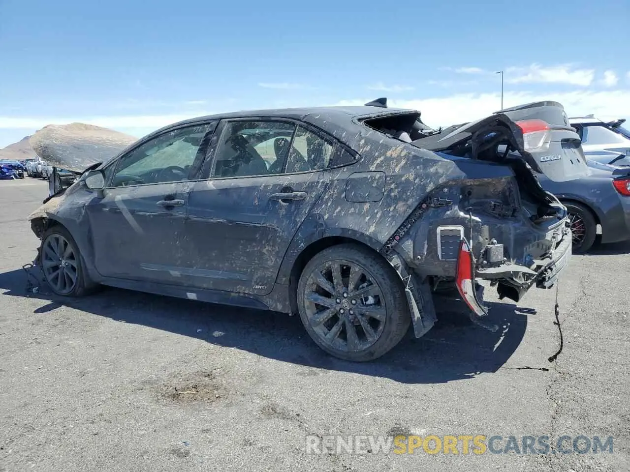 2 Photograph of a damaged car JTDBDMHE9R3013622 TOYOTA COROLLA 2024