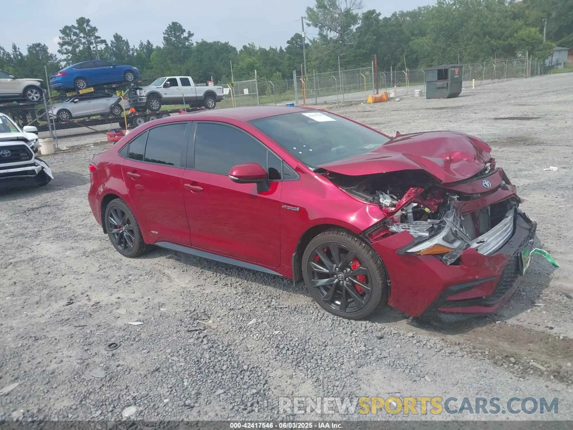 1 Photograph of a damaged car JTDBDMHE9RJ007301 TOYOTA COROLLA 2024