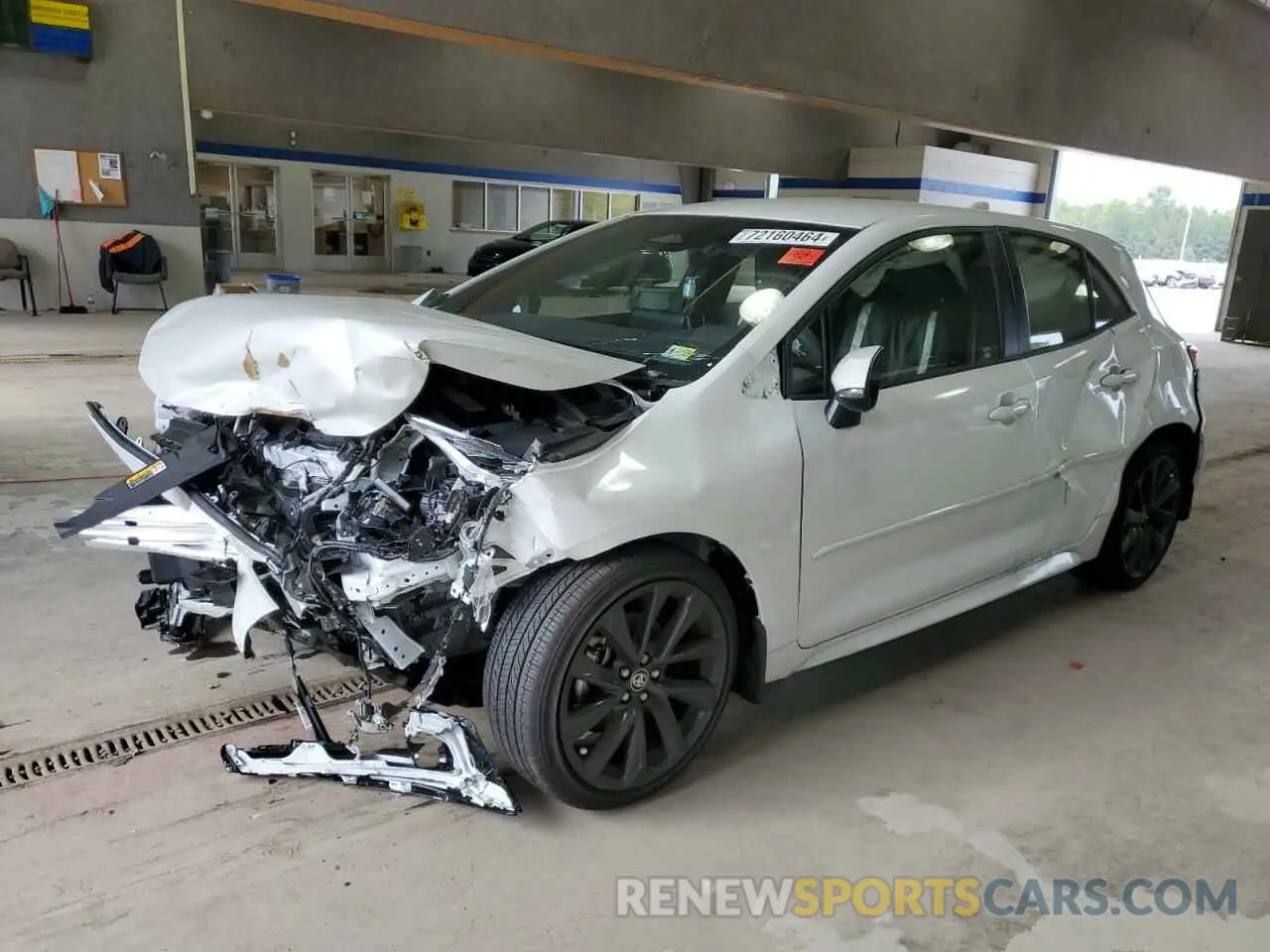 1 Photograph of a damaged car JTNC4MBE3R3221634 TOYOTA COROLLA 2024