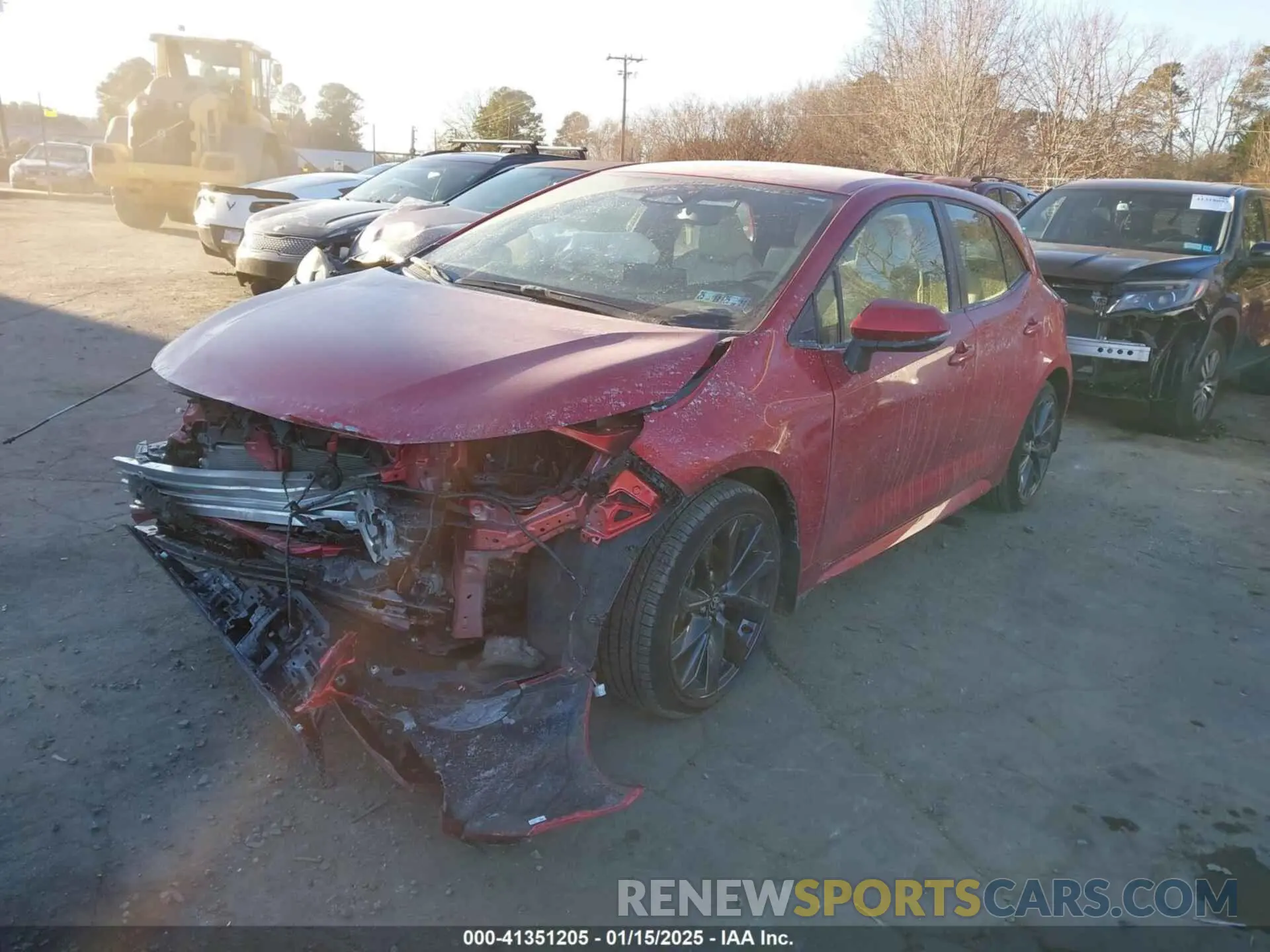 2 Photograph of a damaged car JTNC4MBEXR3215684 TOYOTA COROLLA 2024