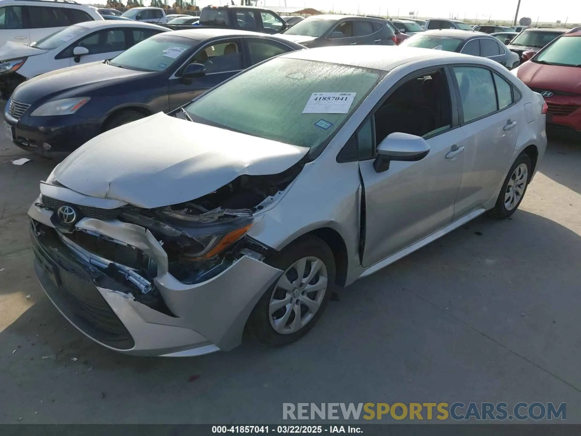 2 Photograph of a damaged car 5YFB4MDE0SP235047 TOYOTA COROLLA 2025