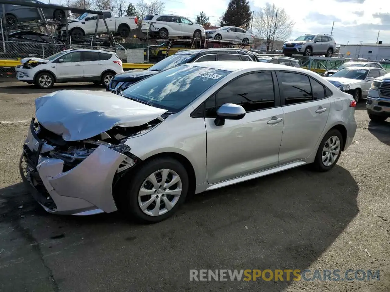 1 Photograph of a damaged car 5YFB4MDE0SP240555 TOYOTA COROLLA 2025