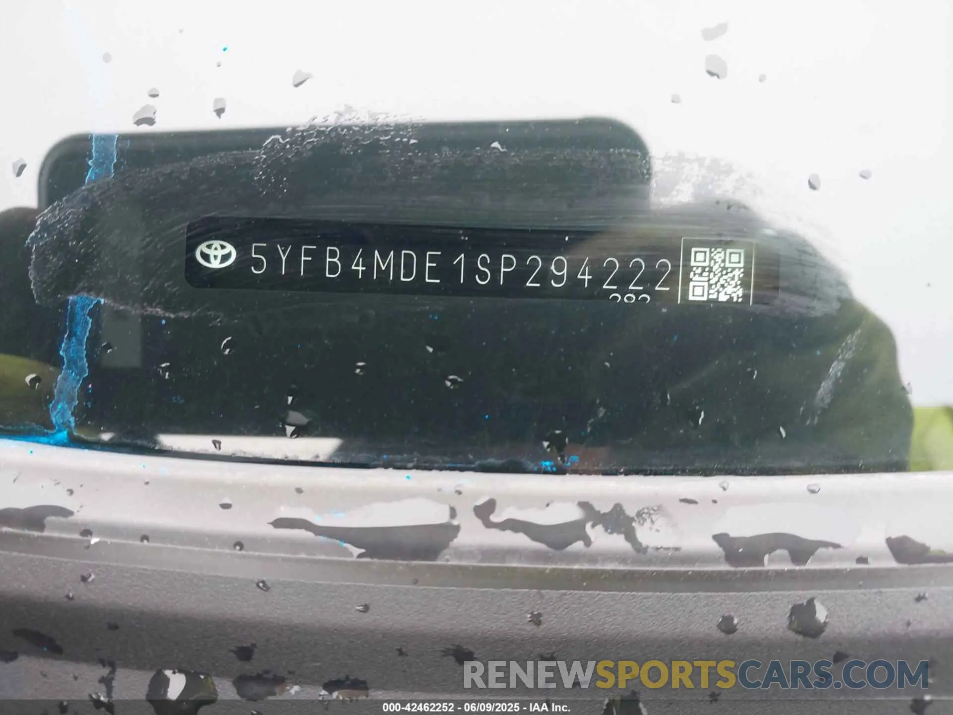 9 Photograph of a damaged car 5YFB4MDE1SP294222 TOYOTA COROLLA 2025