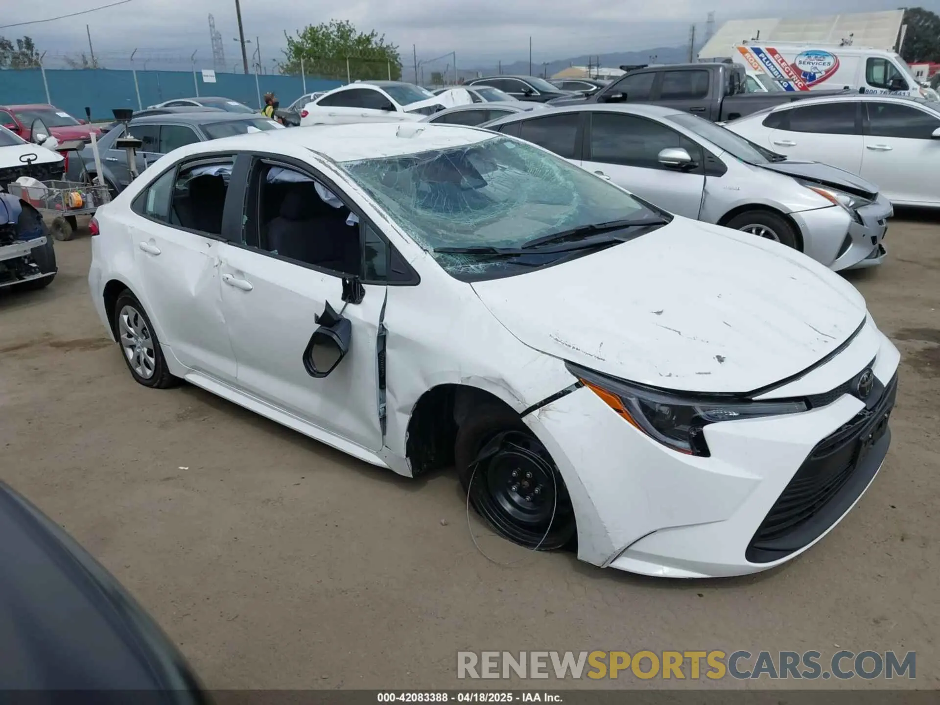 1 Photograph of a damaged car 5YFB4MDE2SP229685 TOYOTA COROLLA 2025