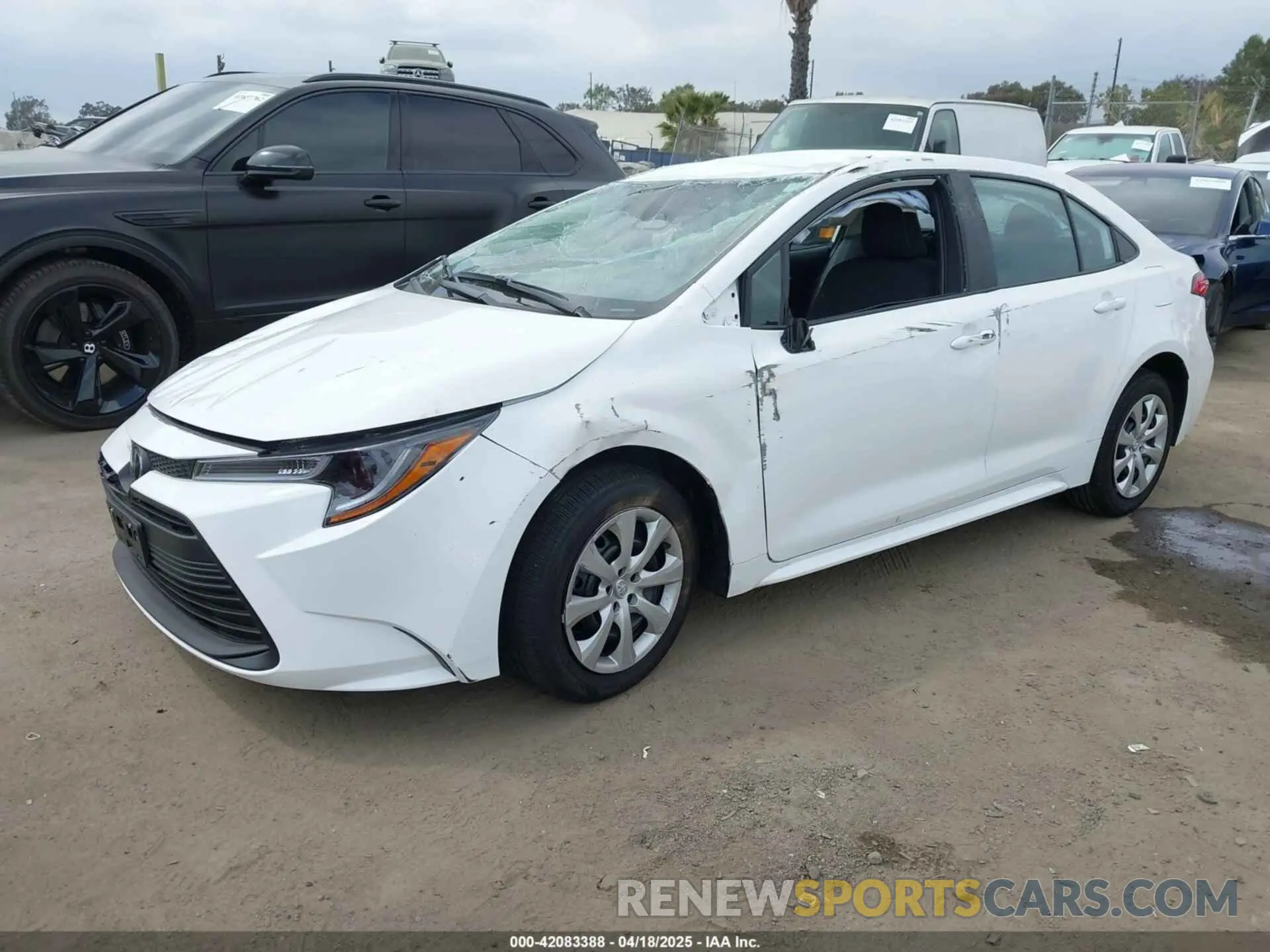 2 Photograph of a damaged car 5YFB4MDE2SP229685 TOYOTA COROLLA 2025
